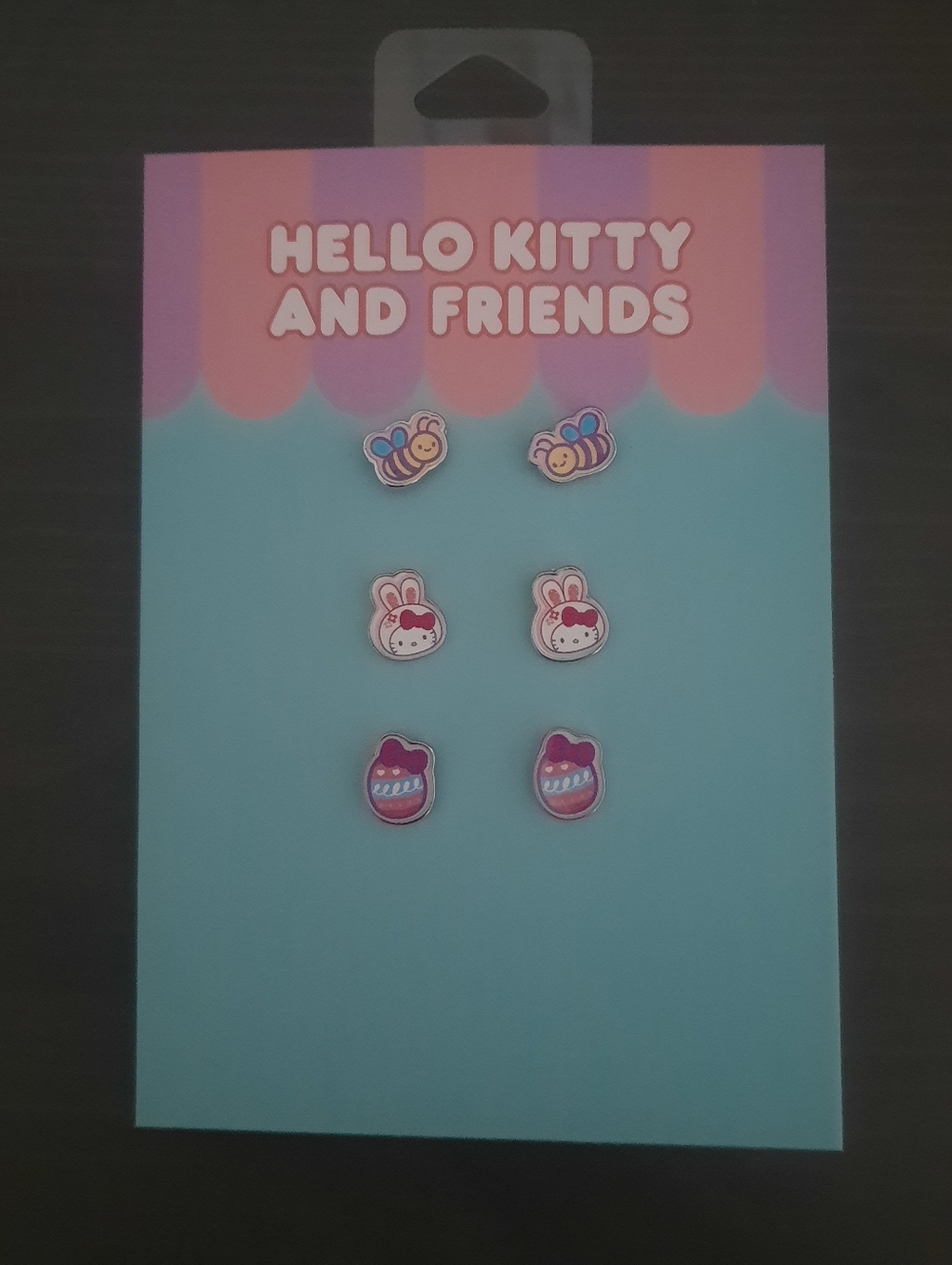 Hello Kitty Easter Themed Stud Earring Set